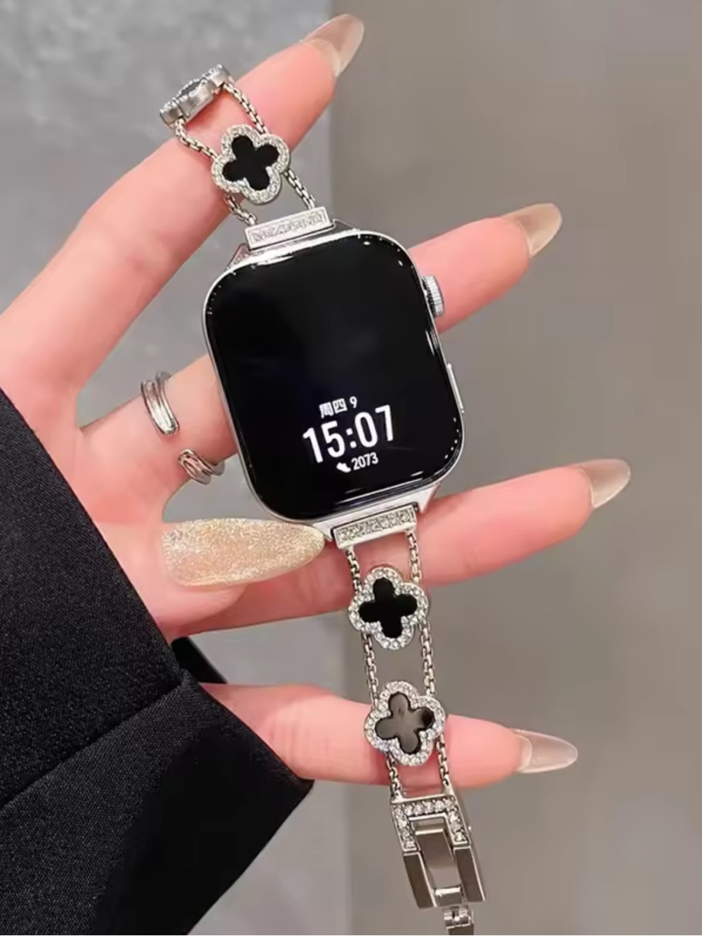New Apple Elegant Starlight black Smartwatch Bracelet band 42mm44mm45mm49mm